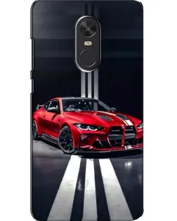 Чохол для Xiaomi Redmi Note 4X з картинкою «Червона BMW на дорозі»