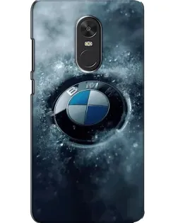 Чехол для Xiaomi Redmi Note 4X с картинкой «Логотип BMW — лед»
