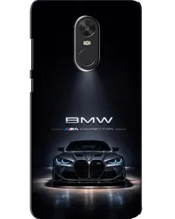 Чехол для Xiaomi Redmi Note 4X с картинкой «BMW сквозь ночной город»