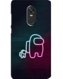 Чохол для Xiaomi Redmi Note 4X з картинкою «Among Us неон-арт»