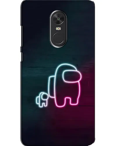 Чохол для Xiaomi Redmi Note 4X з картинкою «Among Us неон-арт»