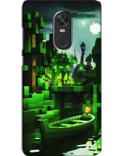 Чехол для Xiaomi Redmi Note 4X с картинкой «Minecraft лесной пейзаж»
