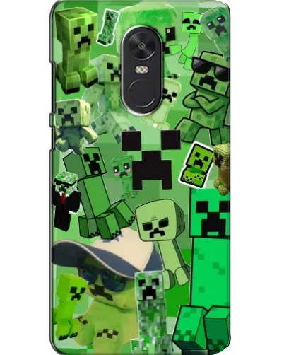 Чехол для Xiaomi Redmi Note 4X с картинкой «Криперы Minecraft»