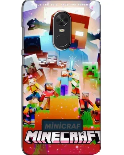 Чехол для Xiaomi Redmi Note 4X с картинкой «Minecraft герои игры»