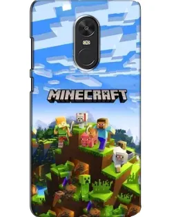 Чехол для Xiaomi Redmi Note 4X с картинкой «Minecraft классический мир»