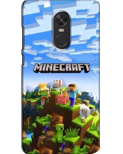 Чехол для Xiaomi Redmi Note 4X с картинкой «Minecraft классический мир»