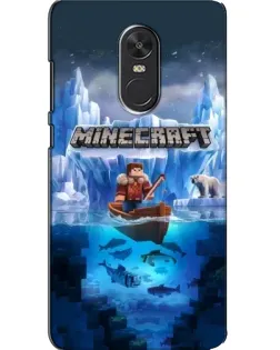 Чехол для Xiaomi Redmi Note 4X с картинкой «Minecraft ледяной мир»