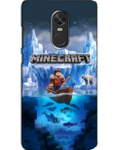 Чехол для Xiaomi Redmi Note 4X с картинкой «Minecraft ледяной мир»