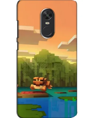Чехол для Xiaomi Redmi Note 4X с картинкой «Майнкрафт закат солнца»