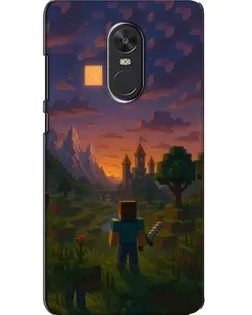 Чехол для Xiaomi Redmi Note 4X с картинкой «Стив у башни»