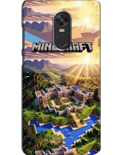 Чехол для Xiaomi Redmi Note 4X с картинкой «Minecraft панорама»