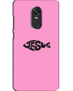 Чехол для Xiaomi Redmi Note 4X с картинкой «Розовый символ  Jesus»
