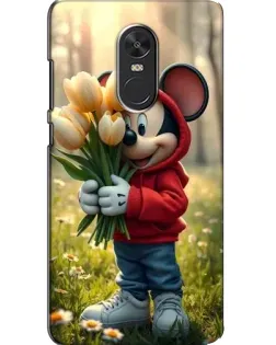 Чохол для Xiaomi Redmi Note 4X з картинкою «Міккі з тюльпанами»