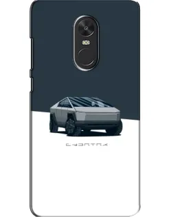 Чохол для Xiaomi Redmi Note 4X з картинкою «Сріблястий Cybertruck Tesla»