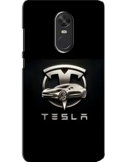 Чохол для Xiaomi Redmi Note 4X з картинкою «Tesla — срібне авто»