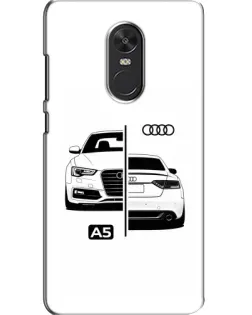 Чехол для Xiaomi Redmi Note 4X с картинкой «Audi — контрастный дизайн»
