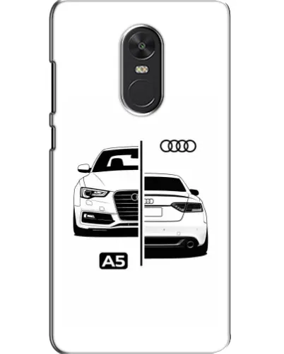 Чехол для Xiaomi Redmi Note 4X с картинкой «Audi — контрастный дизайн»