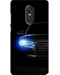 Чехол для Xiaomi Redmi Note 4X с картинкой «Неоновый взгляд Audi»