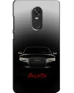 Чехол для Xiaomi Redmi Note 4X с картинкой «Audi — градиентный контур»