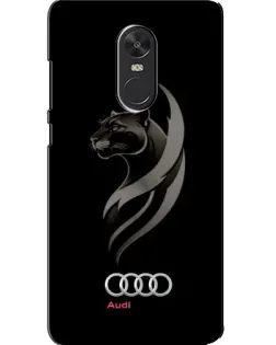 Чехол для Xiaomi Redmi Note 4X с картинкой «Графика — пантера и Audi»