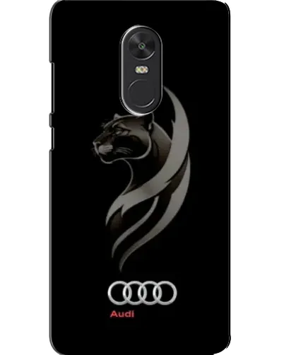 Чехол для Xiaomi Redmi Note 4X с картинкой «Графика — пантера и Audi»