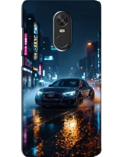 Чехол для Xiaomi Redmi Note 4X с картинкой «Ночной город и Audi»