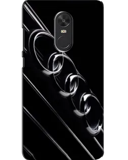 Чехол для Xiaomi Redmi Note 4X с картинкой «Audi — абстрактные кольца»
