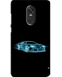 Чохол для Xiaomi Redmi Note 4X з картинкою «Неоновий контур Lamborghini»