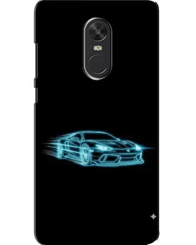 Чохол для Xiaomi Redmi Note 4X з картинкою «Неоновий контур Lamborghini»