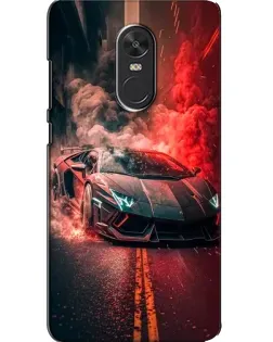 Чохол для Xiaomi Redmi Note 4X з картинкою «Lamborghini червоний дим»