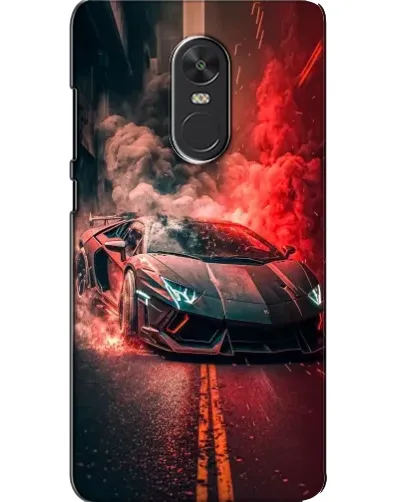 Чохол для Xiaomi Redmi Note 4X з картинкою «Lamborghini червоний дим»