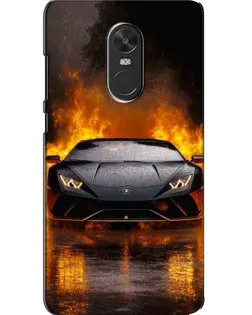 Чохол для Xiaomi Redmi Note 4X з картинкою «Lamborghini у вогні»