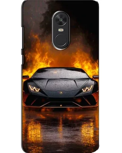 Чохол для Xiaomi Redmi Note 4X з картинкою «Lamborghini у вогні»