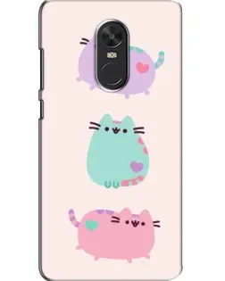 Чохол для Xiaomi Redmi Note 4X з картинкою «Pusheen тріо»