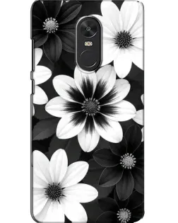 Чохол для Xiaomi Redmi Note 4X з картинкою «Монохромні айстри»