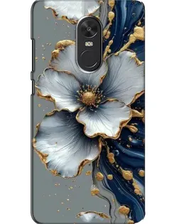 Чохол для Xiaomi Redmi Note 4X з картинкою «Біла квітка та золотий флюїд»