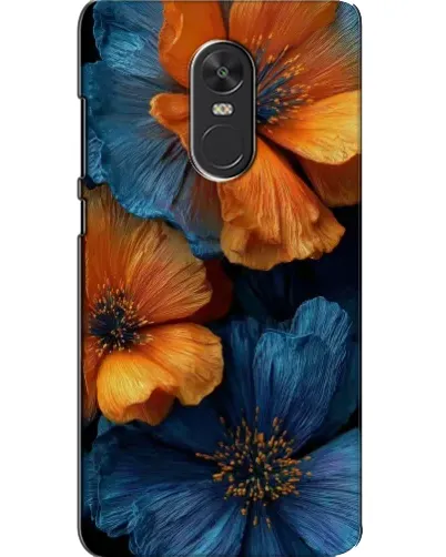 Чехол для Xiaomi Redmi Note 4X с картинкой «Яркая сине-оранжевая флора» Чехол для Xiaomi Redmi Note 4X с картинкой «Яркая сине-оранжевая флора»