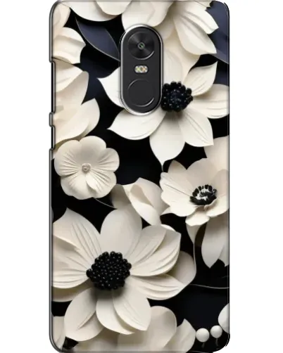 Чохол для Xiaomi Redmi Note 4X з картинкою «Об'ємні білі квіти»