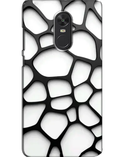 Чехол для Xiaomi Redmi Note 4X с картинкой «Белая объемная сетка»
