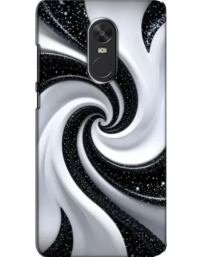 Чехол для Xiaomi Redmi Note 4X с картинкой «Черно-белая спираль»