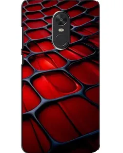 Чехол для Xiaomi Redmi Note 4X с картинкой «Красная глянцевая сетка»