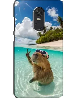 Чохол для Xiaomi Redmi Note 4X з картинкою «Капібара на морі»