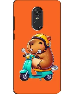 Чохол для Xiaomi Redmi Note 4X з картинкою «Капібара на скутері»