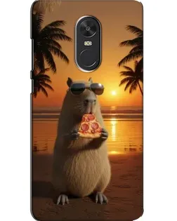 Чохол для Xiaomi Redmi Note 4X з картинкою «Капібара з піцою»