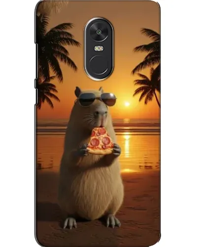 Чохол для Xiaomi Redmi Note 4X з картинкою «Капібара з піцою»