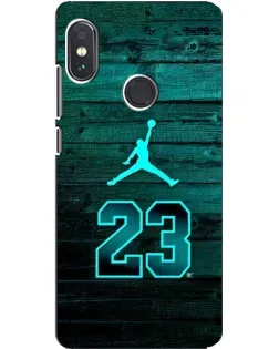 Чехол для Xiaomi Redmi Note 5 Pro с картинкой «Jordan Cyan 23»