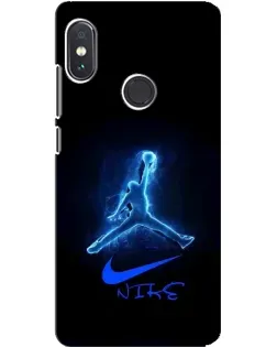 Чехол для Xiaomi Redmi Note 5 Pro с картинкой «Jordan Neon Blue»
