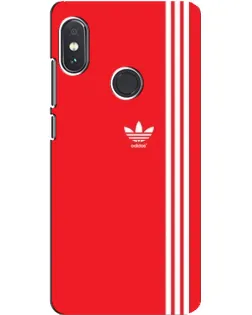 Чехол для Xiaomi Redmi Note 5 Pro с картинкой «Красный минимализм Adidas»