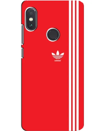 Чехол для Xiaomi Redmi Note 5 Pro с картинкой «Красный минимализм Adidas»