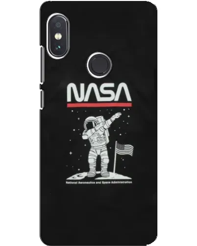 Чехол для Xiaomi Redmi Note 5 Pro с картинкой «NASA — шагаем по Луне»